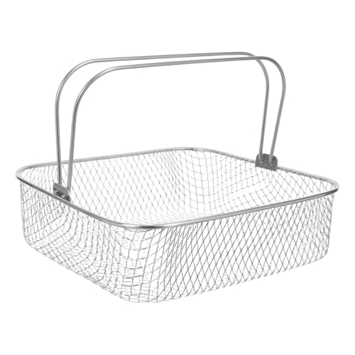 SEWACC エアフライヤー用ステンレスメッシュバスケット 揚げ物均一加熱 油切れ良好 揚げ物調理用交換バスケット チキンウィング フレンチ