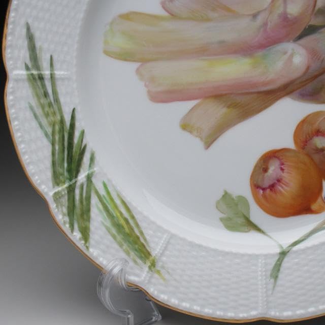 ニンフェンブルク 野菜絵 プレート アンティーク 19世紀末 24cm 【公式