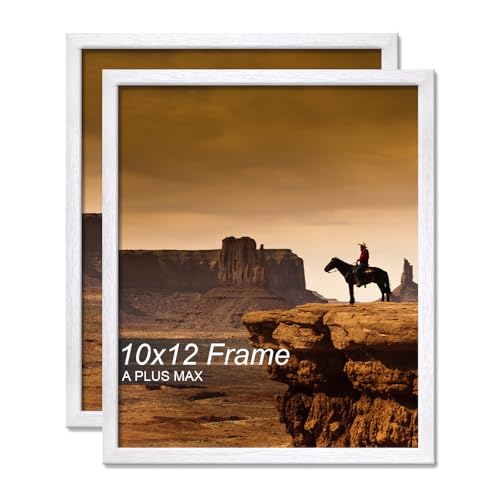 A PLUS MAX 10x12 Picture Frame Set of 2 White Light Weight Wall Mount