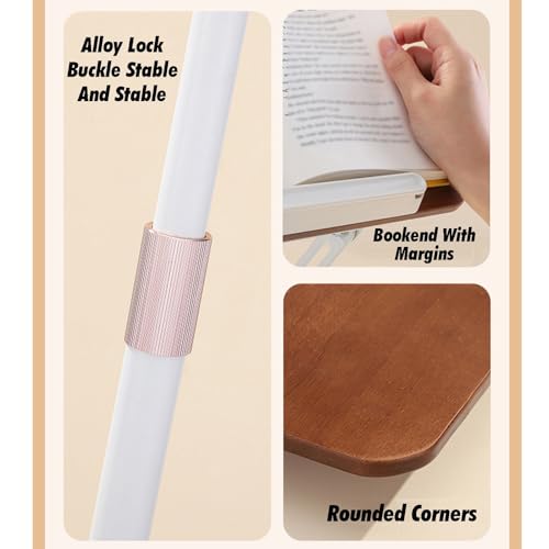 Soporte ajustable para libros para leer cómodamente en el hogar y la oficina 8
