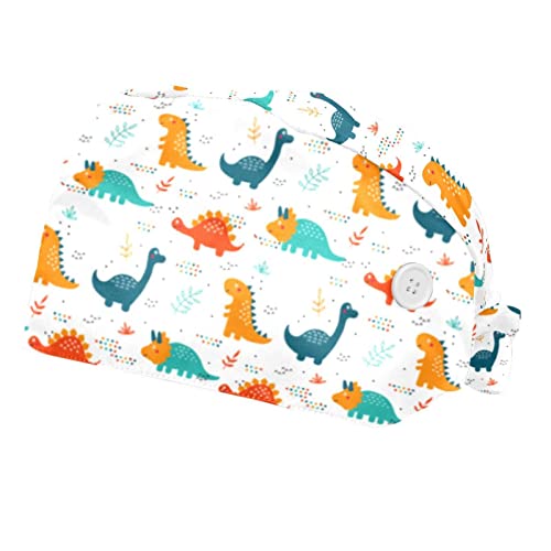 Chapeaux bouffants dinosaures 2PCS avec bandeau pour le travail