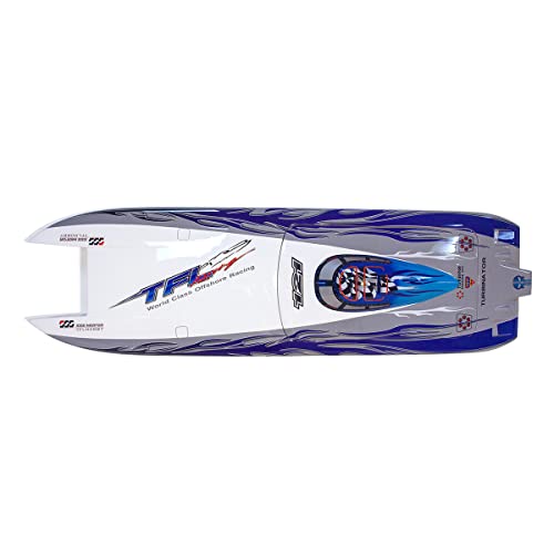 Brushless Rc Boat Tfl 1133 Fiberglass Rc Electric Boat 3674/2075Kv Brushless Motor With 120A Esc (Hull And Metal Parts Blue) #TOP3