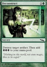 Carte Collection Jeu Carte Magic The Gathering - Deconstruct - Extension Mirrodin - Carte Individuelle Collection Deconstruct édition Mirrodin