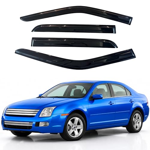 Image of IG Window Visors Fit for 2006-2012 Ford Fusion (Excludes Hybrid Model), Out-Channel Rain Guards Vent Deflector, Car Accessories for 2007-2013 Lincoln MKZ, 2006-2010 Mercury Milan, 2006 Lincoln Zephyr