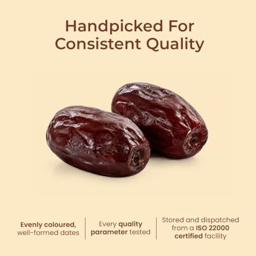 Image of Bolas UAE Fard Dates 500g | Soft & Smooth Khajur /Khajoor | Mild Sweetness | Naturally Low-Fat | No Added Sugar | No Preservatives | Rich in Fibre | Dry Fruits