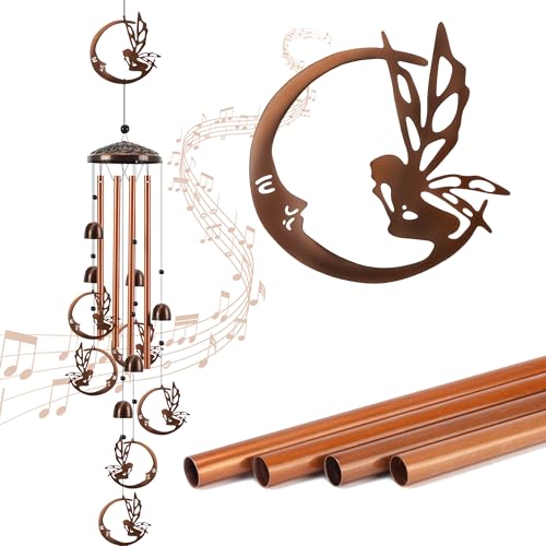 Fairy Wind Chimes for Outside, Metal Wind Chimes Outdoor with