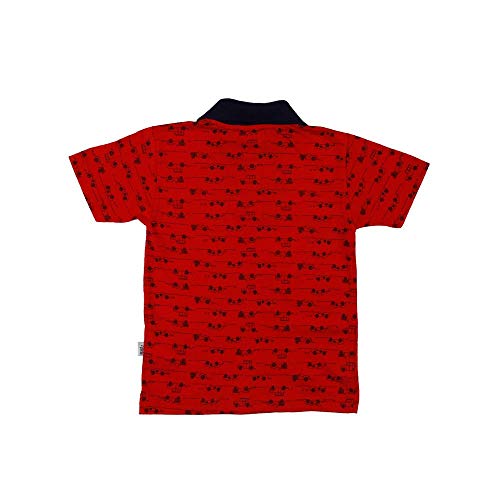 Polo Manga Curta Infantil Para Menino - Vermelho 2