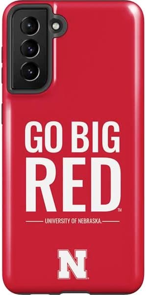 Skinit Pro Phone Case Compatible with Galaxy S21 Plus 5G - Officially Licensed University of Nebraska Red Huskers Design