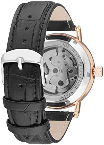 Jean Bellecour Unisex-Adult Analogue Classic Quartz Watch with Stainless Steel Strap REDS26