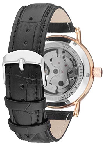 Jean Bellecour Unisex-Adult Analogue Classic Quartz Watch with Stainless Steel Strap REDS26