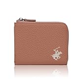 ※【88％OFF！】[ビバリーヒルズポロクラブ] 二つ折り財布 L字ファスナー財布 コンパクトウォレット スモ－キ－ピンク 778円！