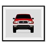 Custom Car Posters Handmade Poster compatible with Toyota Tacoma (2001-2004) 1st GEN Facelift Print Wall Art Décor - 8x10 Satin Print (Unframed)