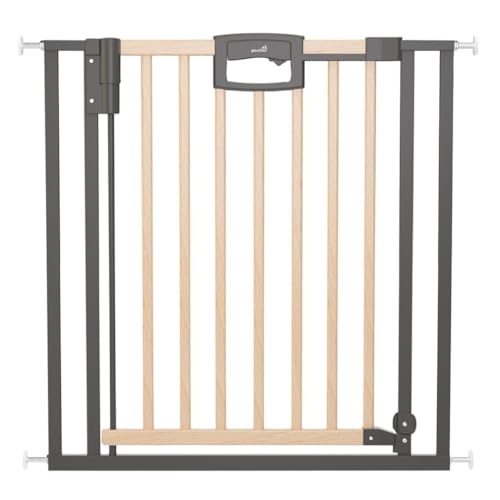 Geuther Easylock Barrière De Sécurité Bébé Et Chien en Bois - Barrière Escalier Enfant sans Perçage 80,5-232,5 cm (80,5-88,5 cm)