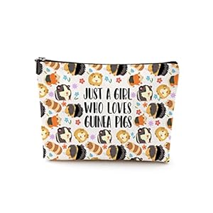 Guinea Pig Make Up Bag Guinea Pig Accessories Party Favors Stuff Decor Cosmetic Travel Bag Gifts for Guinea Pig Pet Lovers Women Mom Teens Sister Coworker Nurse Travel Senior Graduation Birthday
