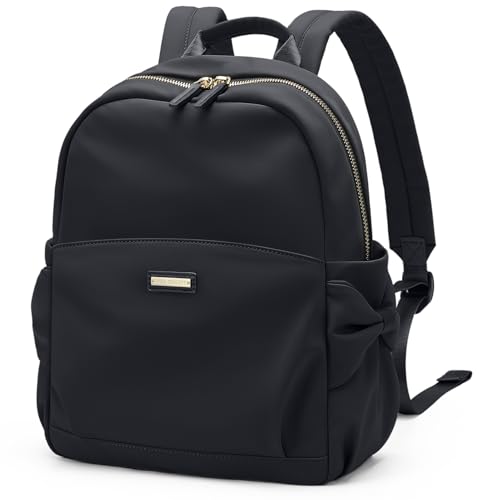 GOLF QUALITY Mini Backpack for Women Small Backpack Purse Cute Stylish Lightweight Daypack for College Work Travel Party,12.9Inch,Classic Black