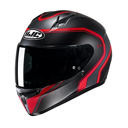 HJC C10 Full Face Motorcycle Helmet Gloss Black (XL)