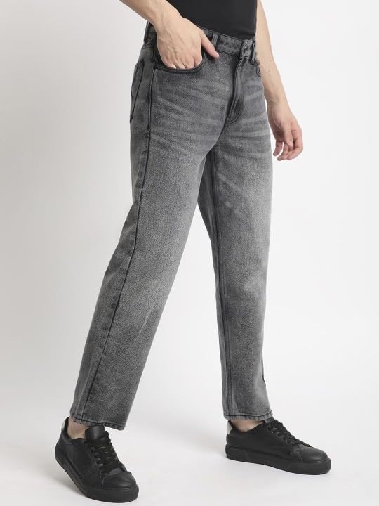 Image of BENE KLEED Men Solid Shaded Relaxed FIT 100% Cotton Jeans