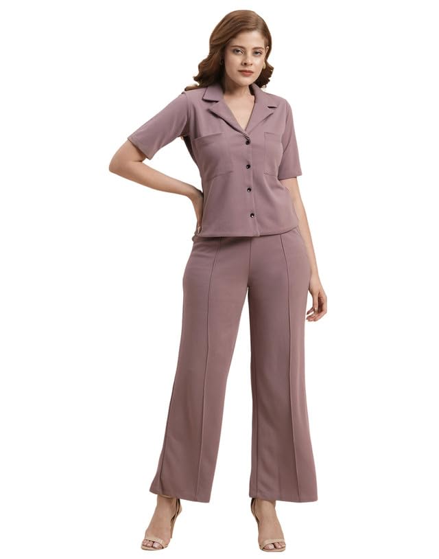 SIRIL Womens Polyester Solid Co-Ord Set Top And Trouser Pant Set | Two Piece Office Wear Co-Ord Set - Review, Price and Buying Guide