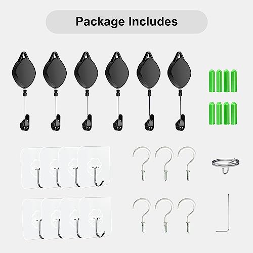 [Pro Version] Devaso Vr Cable Management, 6 Packs Vr Pulley System Fits Ps Vr2/Meta Quest/Oculus Quest/Rift S/Valve Index/Htc Vive/Vive Pro/Vr Accessories, Cord Managenment For Headset And Gaming Pc #TOP6