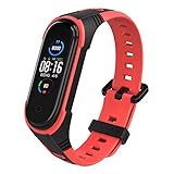 【Material de Salud】 Xiaomi Mi Band 3 / Mi Band 4 / Mi Band 5 pulsera están hechos de silicona resistente y flexible. Cómodo de usar, respetuoso con el medio ambiente, resistente al desgaste, cómodo, ligero, transpirable y resistente al sudor, que ofrece comodidad y seguridad para la piel humana.
