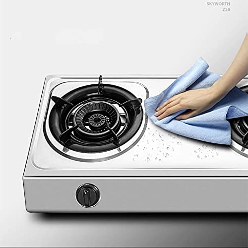 Cuisinière à gaz, Plaque de Cuisson à gaz 4,2 KW ou Double cuisinière à gaz de Camping pour la Cuisson de Table, cuisinière à gaz Propane/Acier Inoxydable Naturel, Compatible avec Tous Les u – Image 6