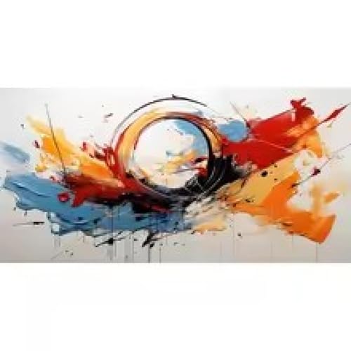 Décoration d'intérieur art mural sur toile abstrait coloré 40x80