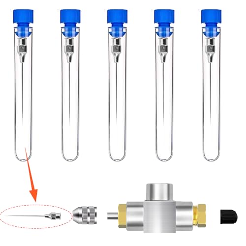 LTIENBST 5PCS Universal Aluminum Replacement Needles Nitrogen Fill Tools Nitrogen Needle Kit,35MM Long