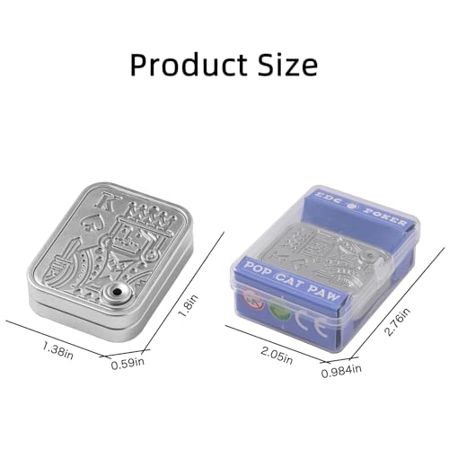 Image of Stress Relief Fidget Slider for Adults, Portable Anxiety Relief Desk Toy, Smooth Sliding Poker Hands Decompression Gadget for Office Focus, Travel and Commuting