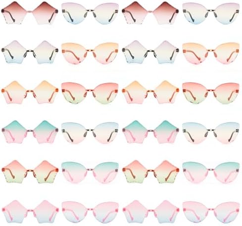 EYEBUDDY Kids Sunglasses Bulk Party Favors Boys Girls Sun Glasses for Kids Age 3-8 24 Packs