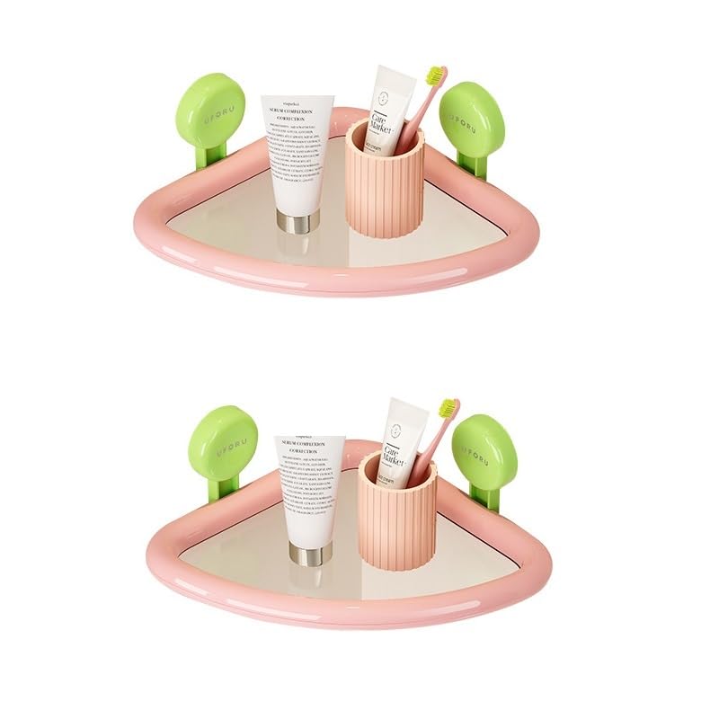 2PCS Shower Caddy with Suction Cups Wall Mounted Bathroom Storage Shelf Picture F