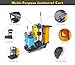 Commercial Housekeeping cart Janitorial cart with Cover and Vinyl Bag, L 52