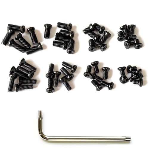 KEMIFON #6-48#8-40 Screw Kit Torx Oval Head Screws 6 Pcs Each 6mm-8mm-10mm-12mm for Precision Tools-Plates-Mounts