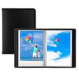 Dunwell Small Photo Album 4x6 - (Black, 2 Pack), 24 Pages Hold 48 Pictures, 4x6 Portfolio Folder for...