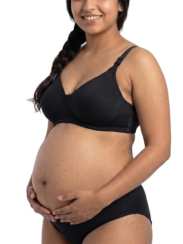 Image of Inner Sense Organic Cotton Bamboo Nursing Bra for Women I High Coverage Feeding Bra I Lightly Padded Maternity Wear with Wirefree Design and Thin Strap Sling