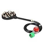 CONCORD Cast Iron Jet Burner Single Propane Outdoor Burner Head Assembly with Brass Flame Tips (JET 20)