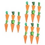 HAPINARY 18 Pcs Radis De Paille à Mâcher Les Cochons Cochon Empaqueter Jouets pour Hamsters Lapin Jouets à Mâcher pour Lapins Osier Bourrage Cobayes Accessoires pour Cochons d'Inde Paille