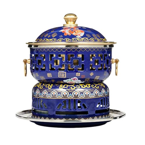 Olla Caliente China de Cobre Cloisonne, 18x24 cm
