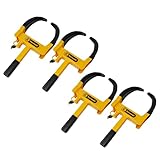 This listing comes with 4x wheel clamps. Heavy Duty - The RocwooD heavy duty wheel clamp is a perfect anti-theft device that will completely immobilize a wheel from rotating or turning. Each wheel clamp is supplied with 2 keys. Strong And Durable - T...