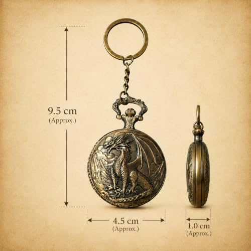 Image of Antique Bronze Pocket Premium Vintage Theme Metallic Home Key Chain & Key Rings | Best Gift for Men, Woman, Boys & Girls on their Special Occassions