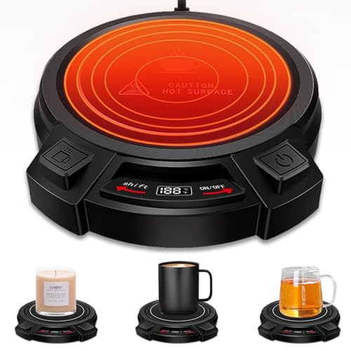 Coffee Mug Warmer for Desk-Smart Candle Warmer Digital Display