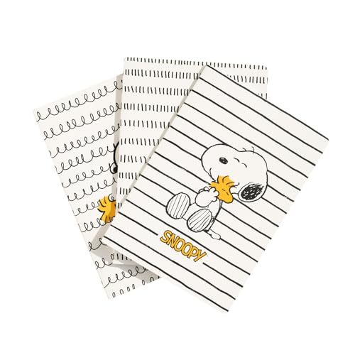 Grupo Erik Libretas A5 Snoopy - Pack Cuadernos A5 | 3 Cuadernos bonitos : Cuaderno punteado + Cuaderno hojas blancas + Cuaderno lineas (Tapas blandas, 64 págs cada uno)