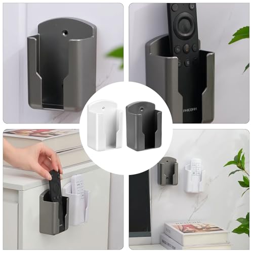 Wvu & Wvo 4 Stück Fernbedienungshalter, Wandhalterung für Fernbedienungen, Multifunktion Aufbewahrungsbox, Geeignet für Klimaanlage, Zuhause, Büro, Schule