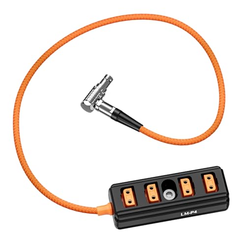 Divisor D-Tap de 4 puertos con conector Lemo para proteger cámaras de cine contra picos