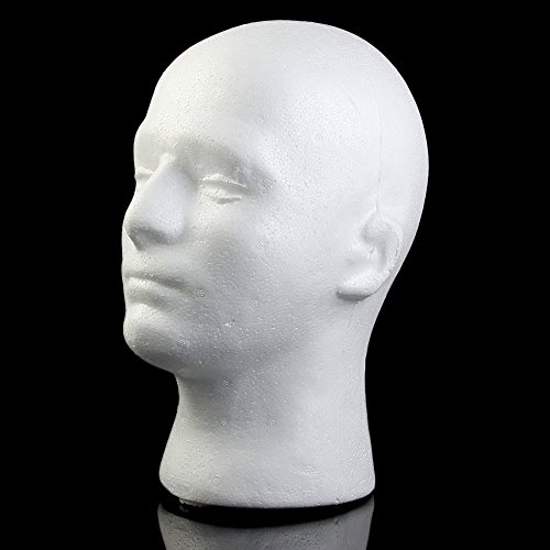 Thobu Mannequin Styrofoam Foam Male Manikin Head Model Wig Glasses Hat Display Stand #TOP7