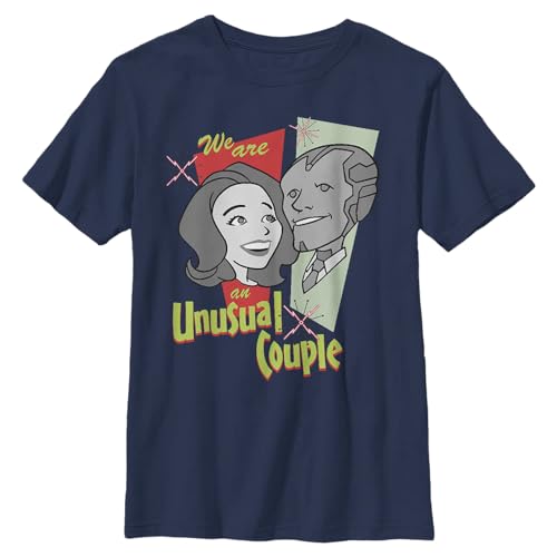 T-shirt Marvel couple bleu marine S garçon pour l'école et les loisirs