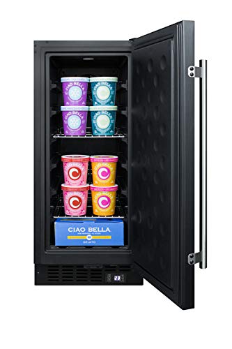 Summit Scff1533Bss Cabinet Freezer With 2.45 Cu. Ft. Total Capacity Frost Free Operation Adjustable Chrome Shelves Sabbath Mode Setting And 100% Cfc Free In Stainless Steel (Right Hinge #TOP7