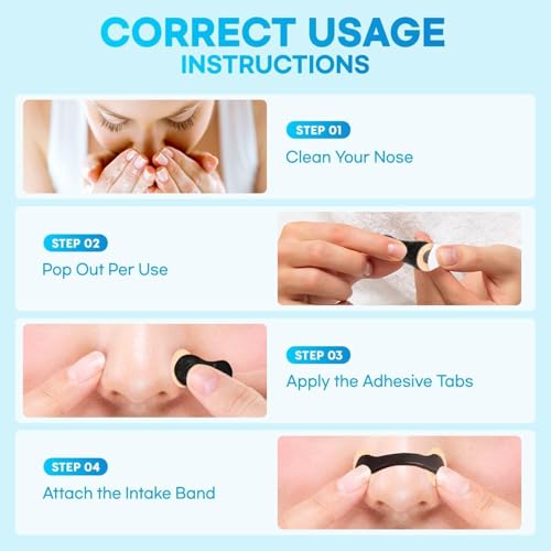 Image of SHITHI (15 Tabs) Nose Strips for Breathing | Anti Snoring Nasal Dilator | Nasal Strips Alternative for Blocked Nose Relief, Sleep & Cold | Better Airflow Nose Breathing Strips Kit with Applicator
