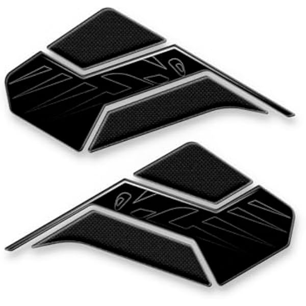 Az Graphishop Боковые наклейки на бак из 3D-смолы совместимые с Honda CB750 Hornet 2025 2026. Защита от ударов и царапин. Сделано в Италии. L-HORN750-25 Ballistic Black Metallic