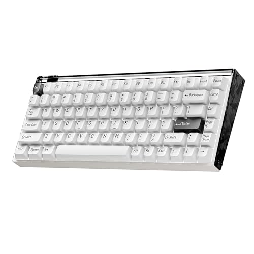 Image of MelGeek MADE84 Ultra+ Wired Gaming Keyboard, Magnetic Keyboard with Hall Effect, 75% Compact Rapid Trigger, Hot-Swappable, RGB Snap Tap & Adjustable Actuation, Online HIVE Custom, Aluminum Case-Black