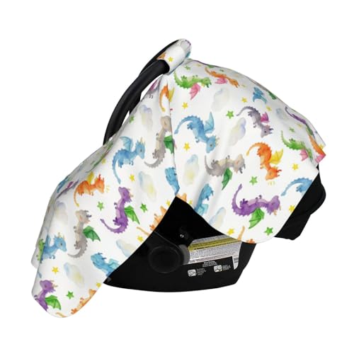 Image of Dragon Baby Car Seat Canopy Cover Multi Use Shower Gift, Nursing Cover for Mom Nursing Covers, Dragon Baby Stuff Items